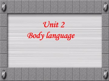 Body language_课件22