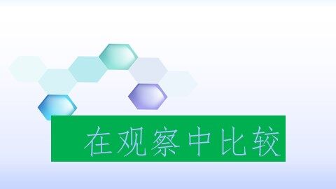1．在观察中比较