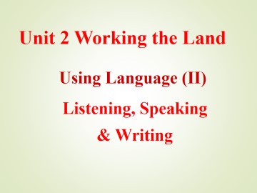 Working the land_课件14