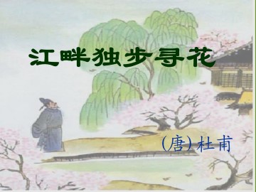 江畔独步寻花_课件1