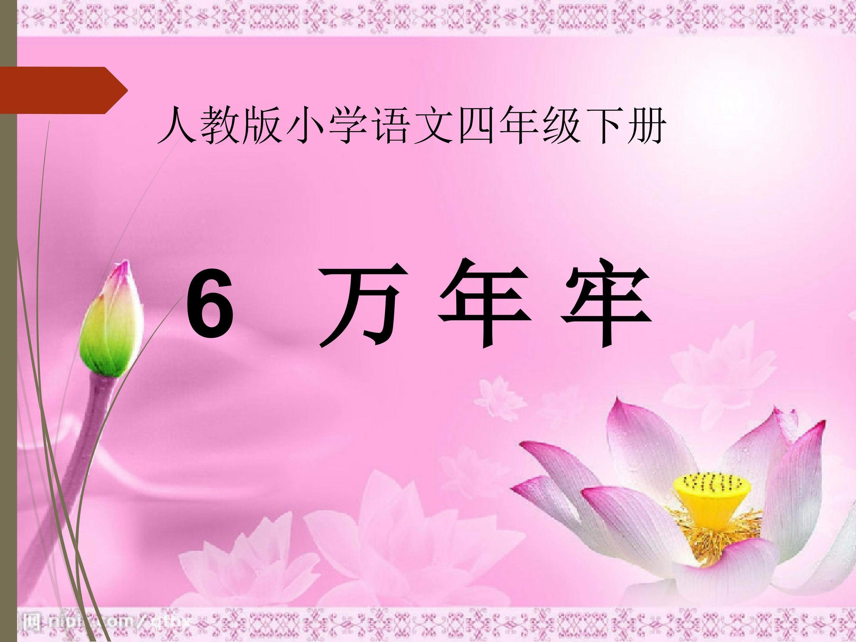 《万年牢》课件