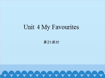 Unit 4 My Favourites第21课时_课件1