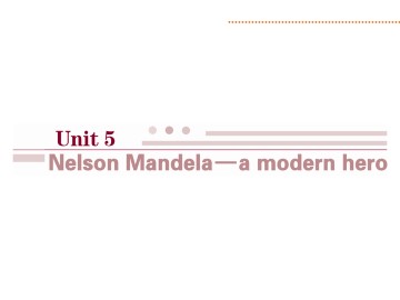 Nelson Mandela - a modern hero_课件23