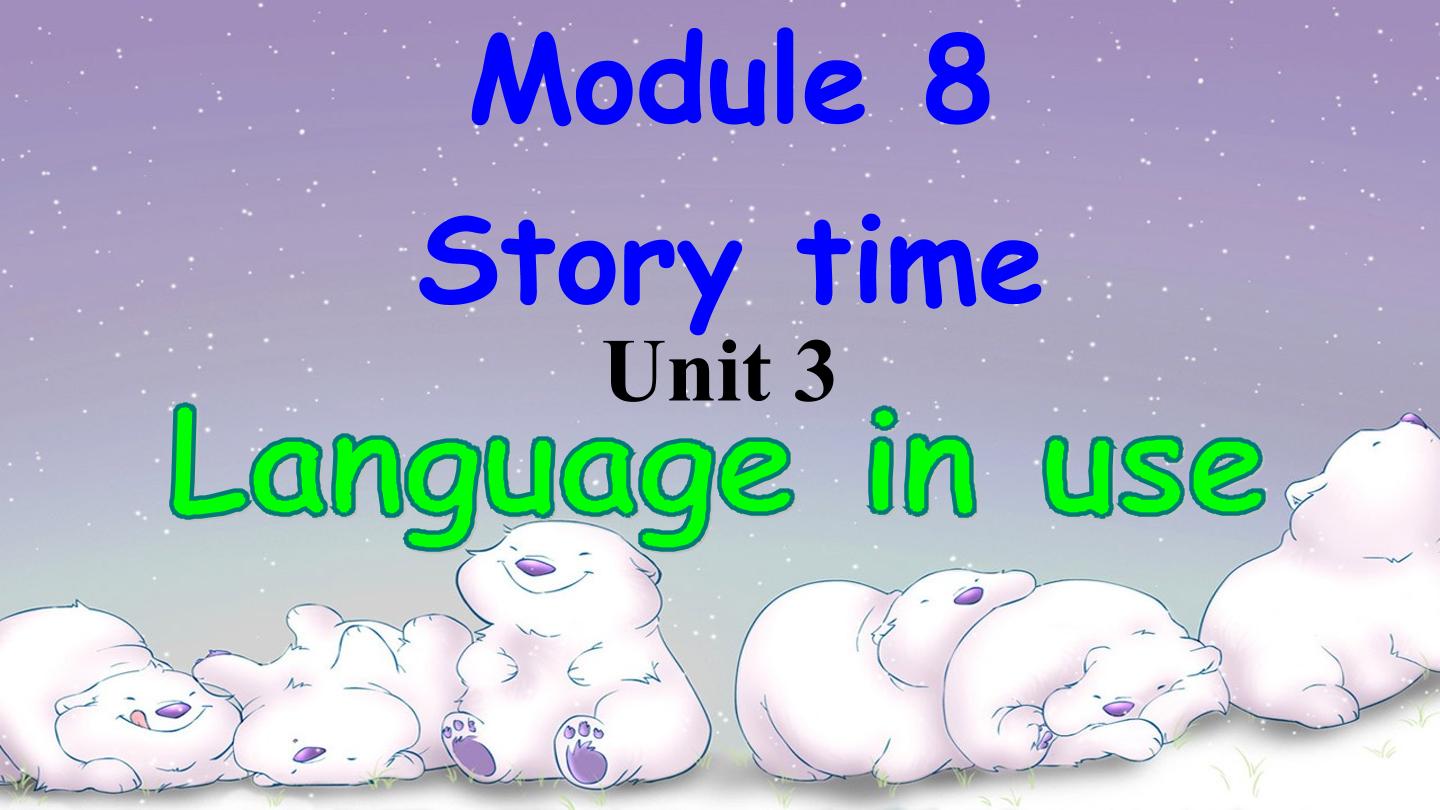 Unit 3 Language in use