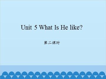Unit 5 What Is He like? 第二课时_课件1