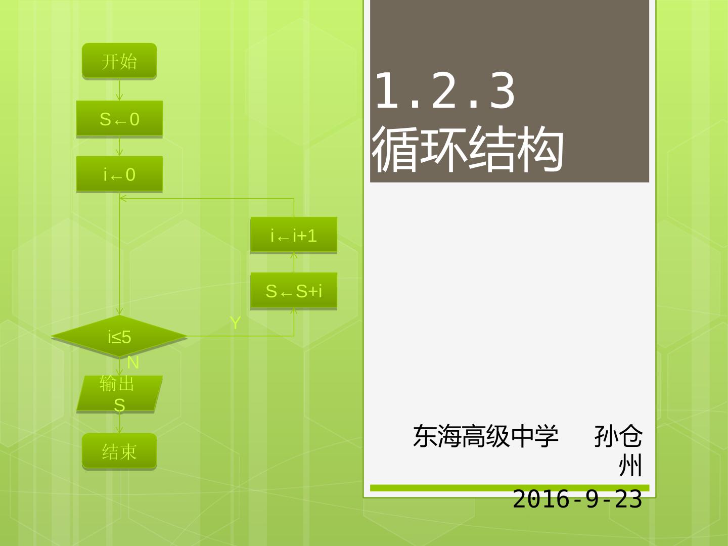 1.2.3 循环结构