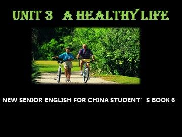 Unit 3 A healthy life