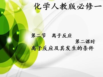 第二节 离子反应