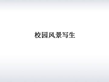 校园风景写生_课件1