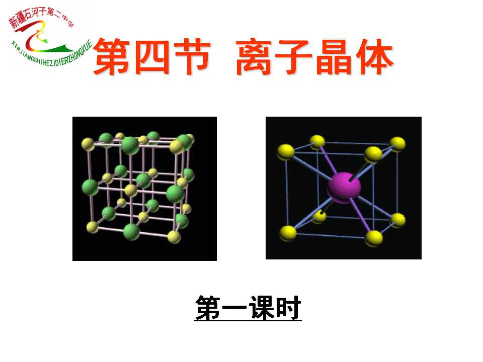 第四节 离子晶体1、2课时