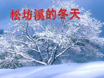 5  松坊溪的冬天