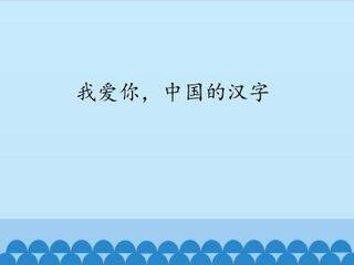 我爱你,中国的汉字_课件1