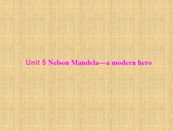 Nelson Mandela - a modern hero_课件24