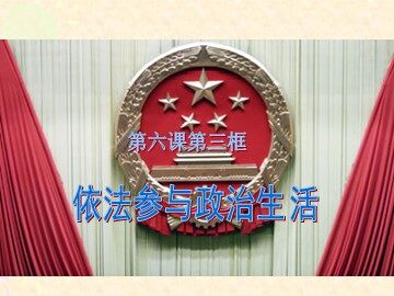 ○ 依法参与政治生活