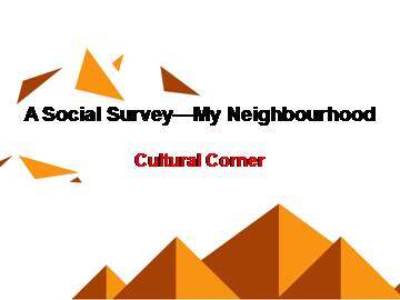 A Social Survey - My Neighbourhood_课件4