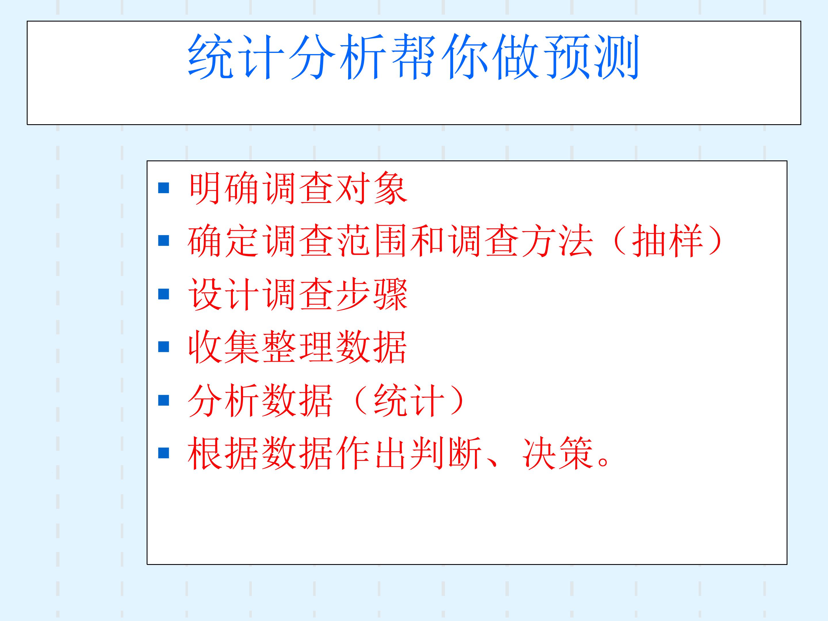 统计分析帮你做预测_课件1