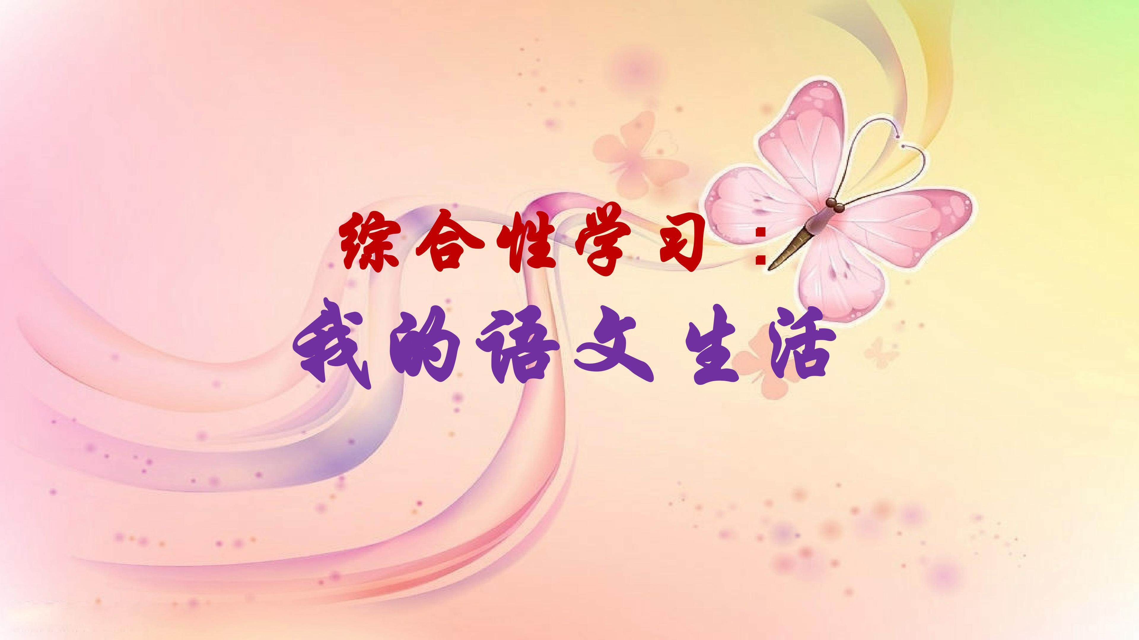 《综合性学习：我的语文生活》