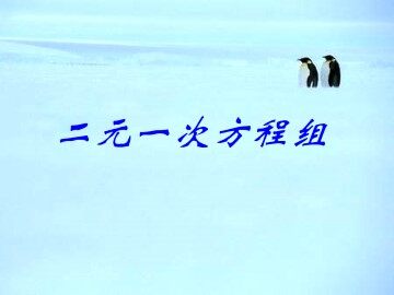 二元一次方程组_课件5