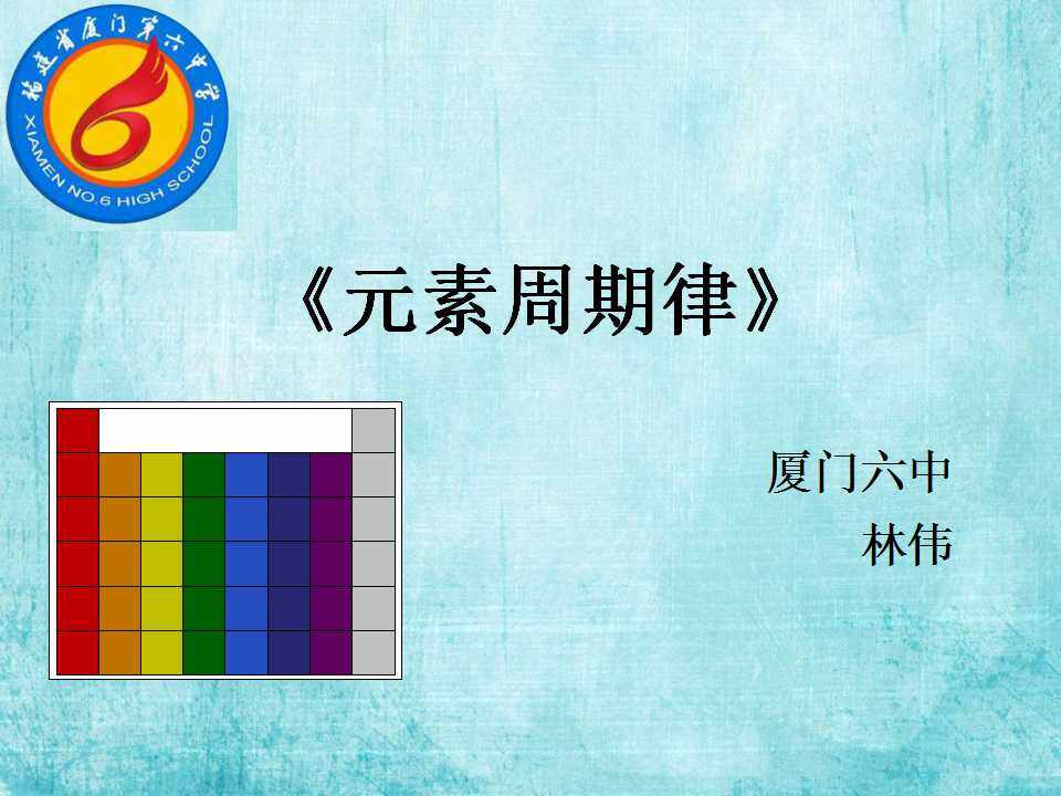 2、元素周期律与元素周期表