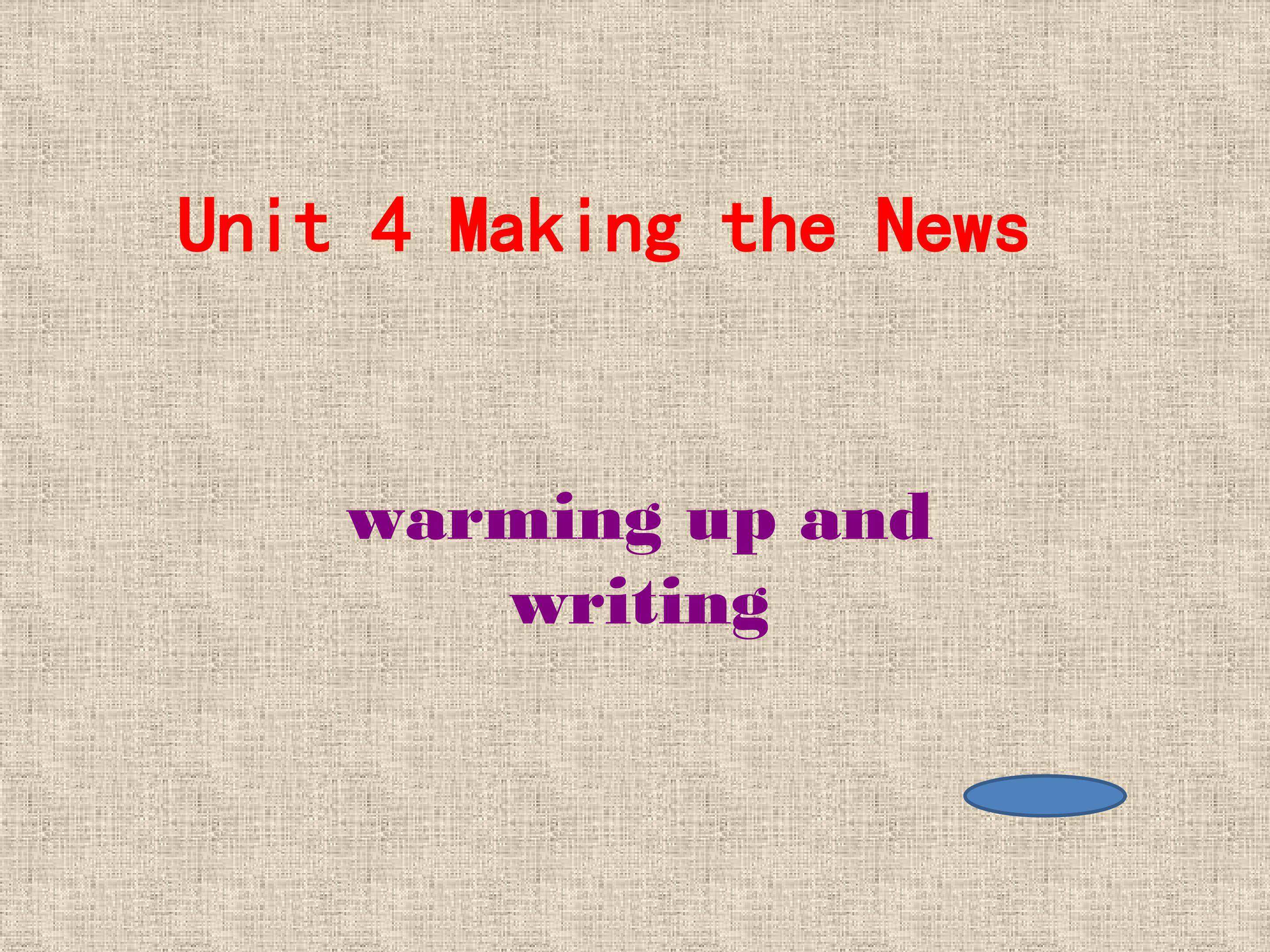 Making the news