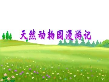 天然动物园漫游记_课件1