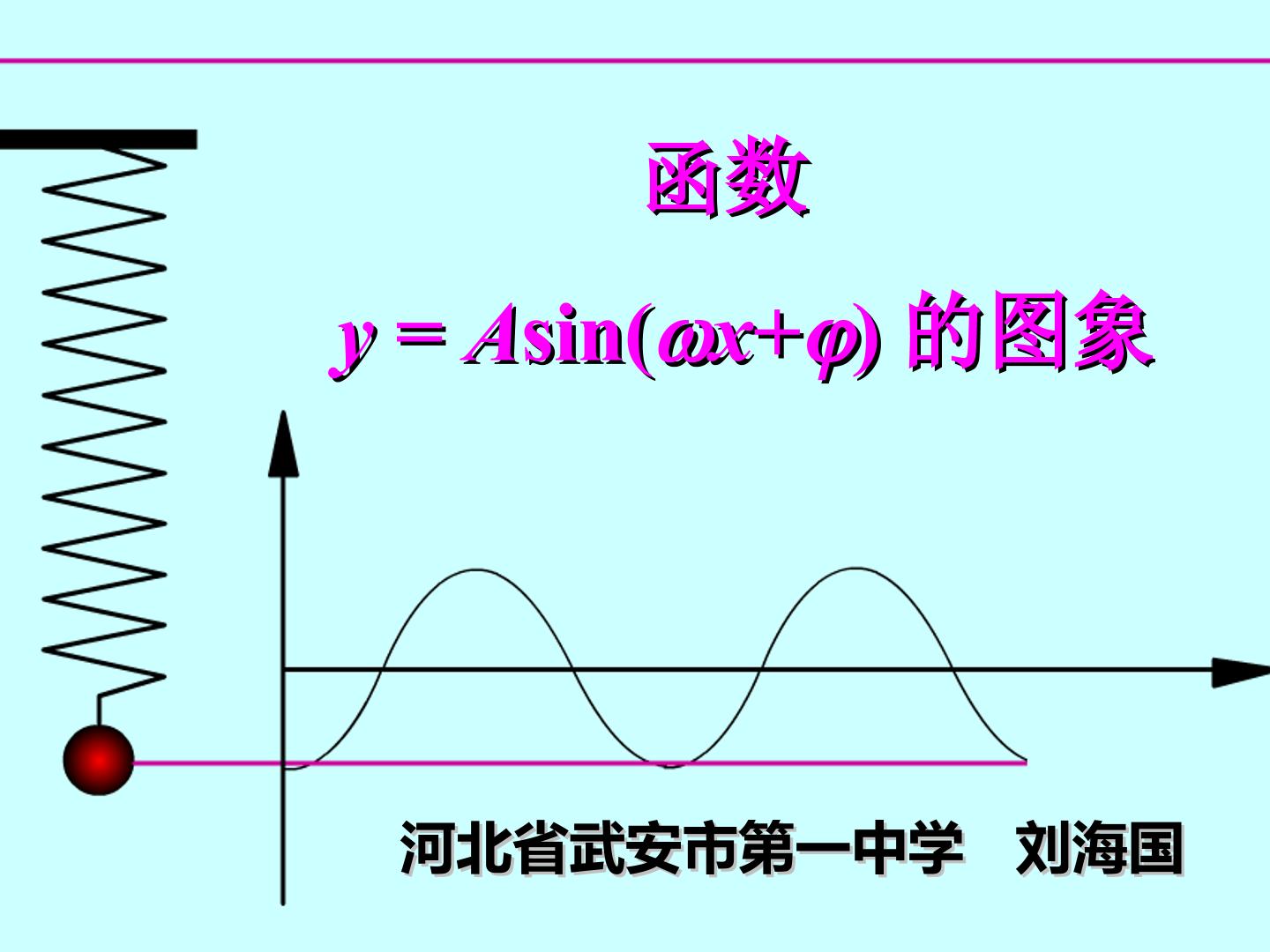 函数y=Asin(ωx+φ)的图象
