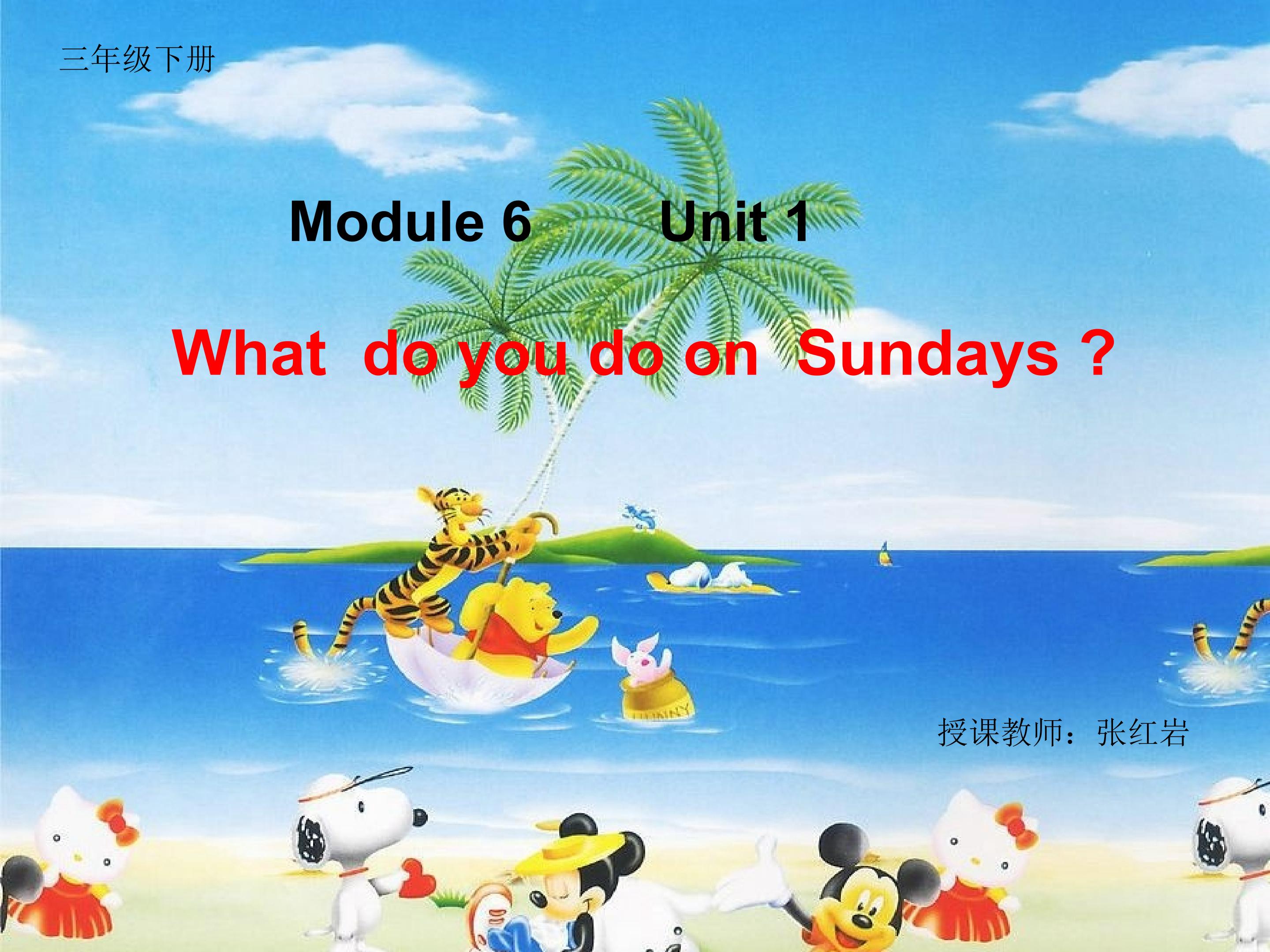 Module6unit1 What do you do on Sundays?