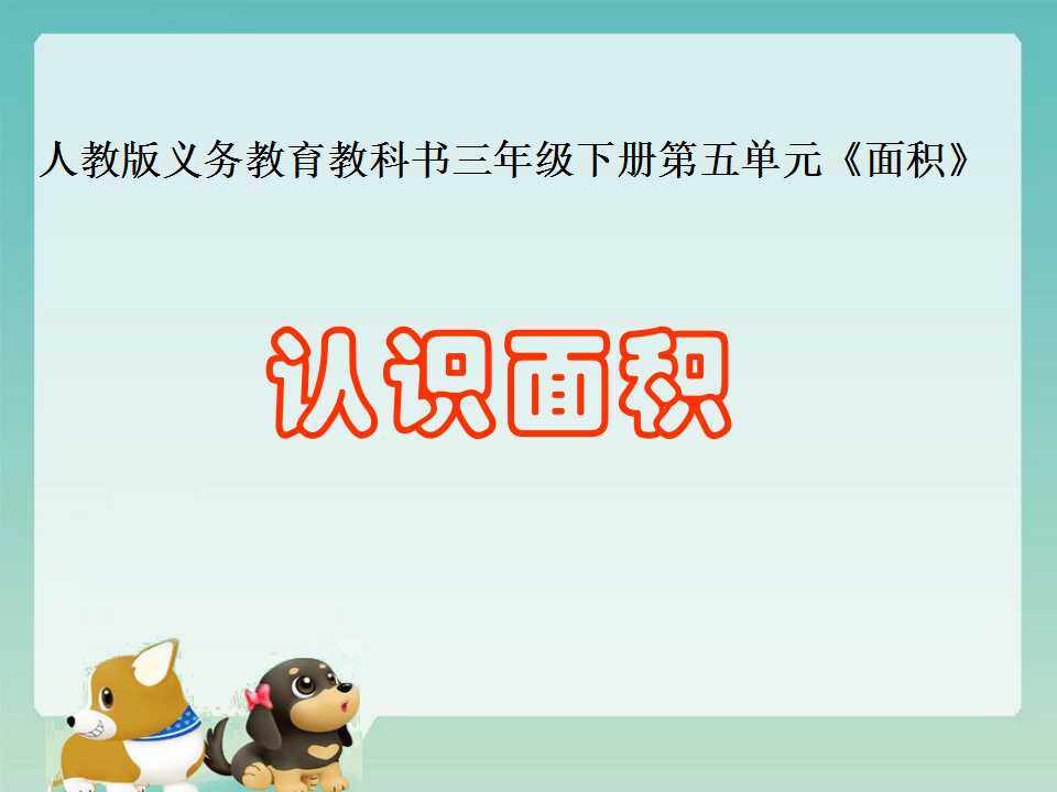 面积的初步认识