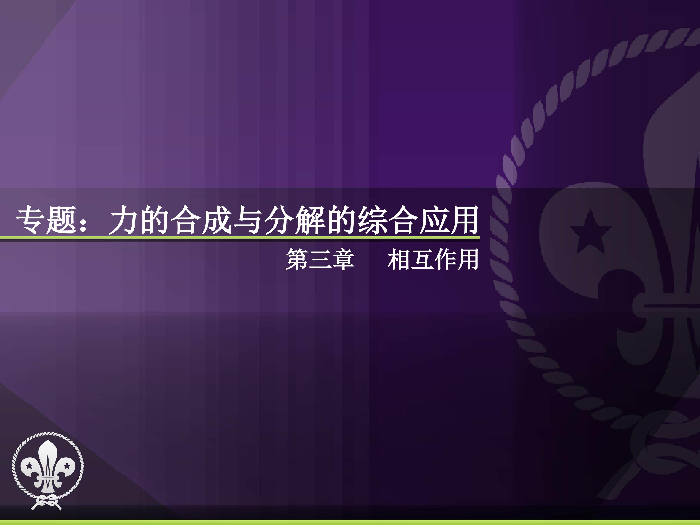 力的合成和分解 习题课