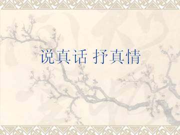 说真话 抒真情_课件1