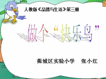 《做个快乐鸟》课件