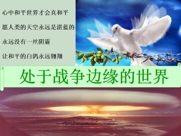 处于战争边缘的世界_课件1