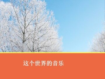 这个世界的音乐_课件1