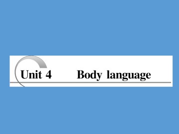 Body language_课件28