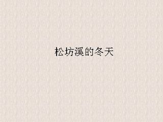 松坊溪的冬天_课件1