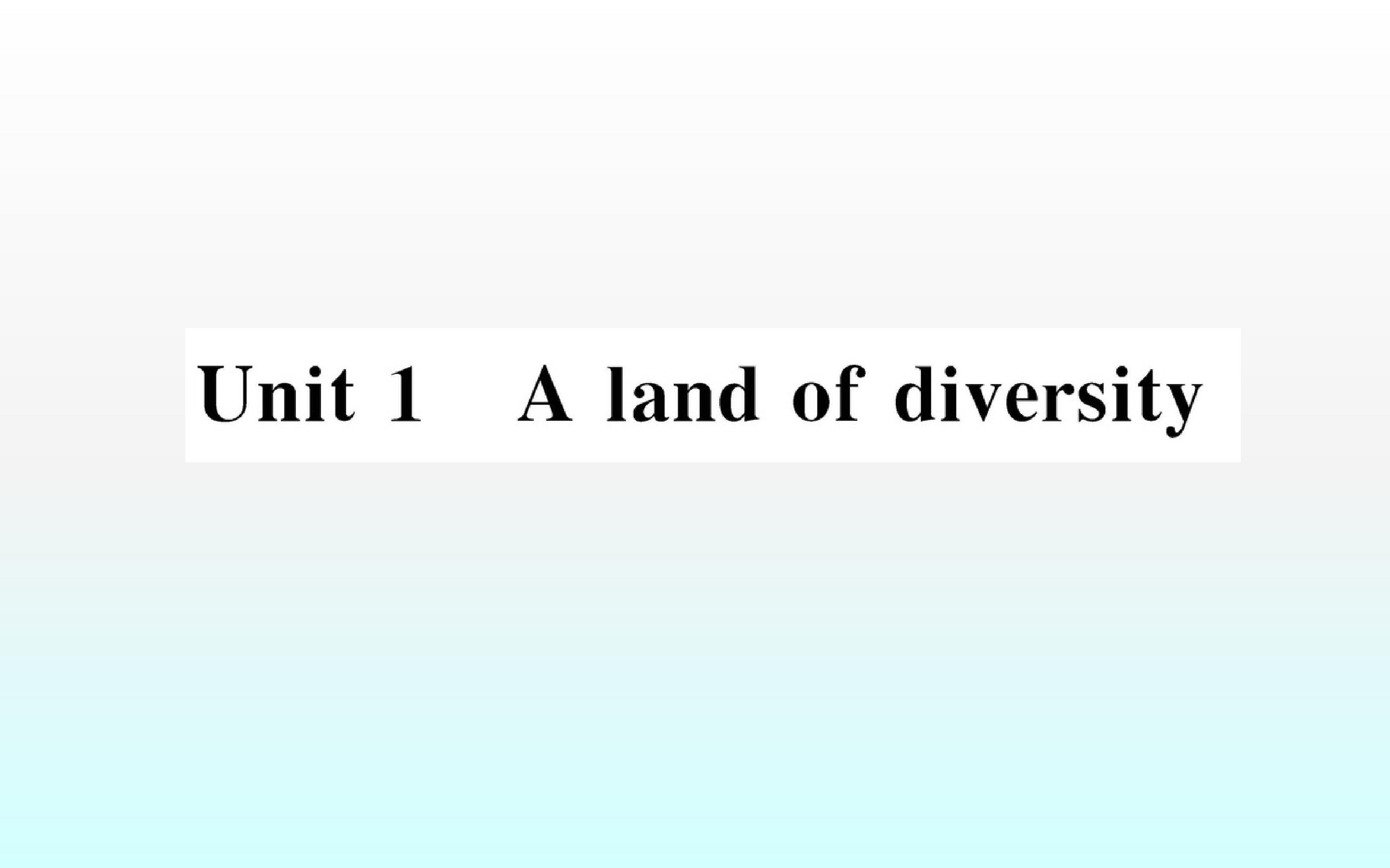 A land of diversity_课件3