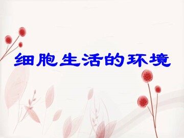 第1节 细胞生活的环境