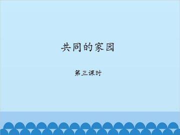 共同的家园-第三课时_课件1