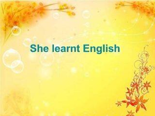 She learnt English._课件1