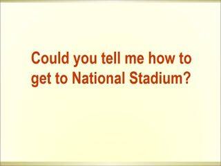 Could you tell me how to get to the National Stadium?_课件1