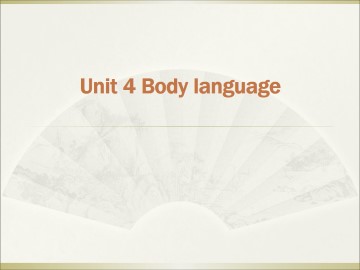 Body language_课件29