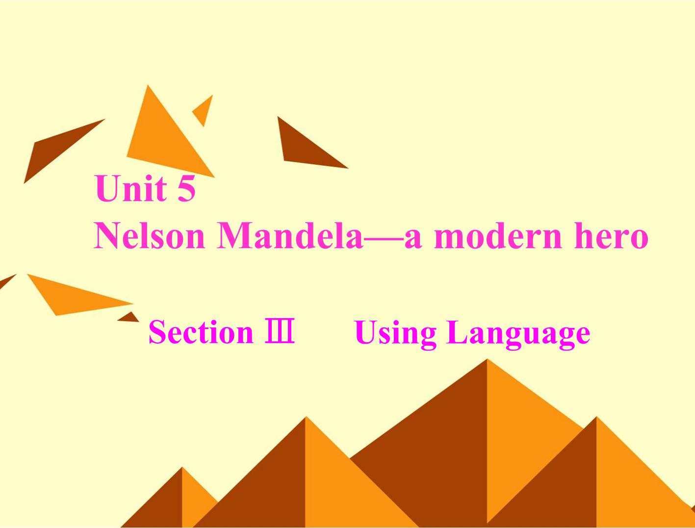 Nelson Mandela - a modern hero_课件26