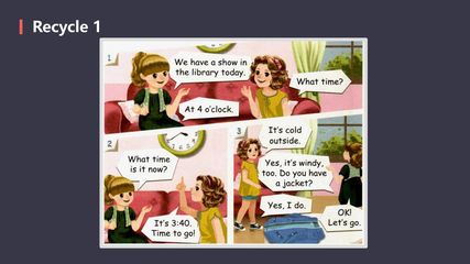 【★★★】【课件】四年级下册英语人教版三年级起点Recycle 1