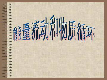 能量流动和物质循环_课件1