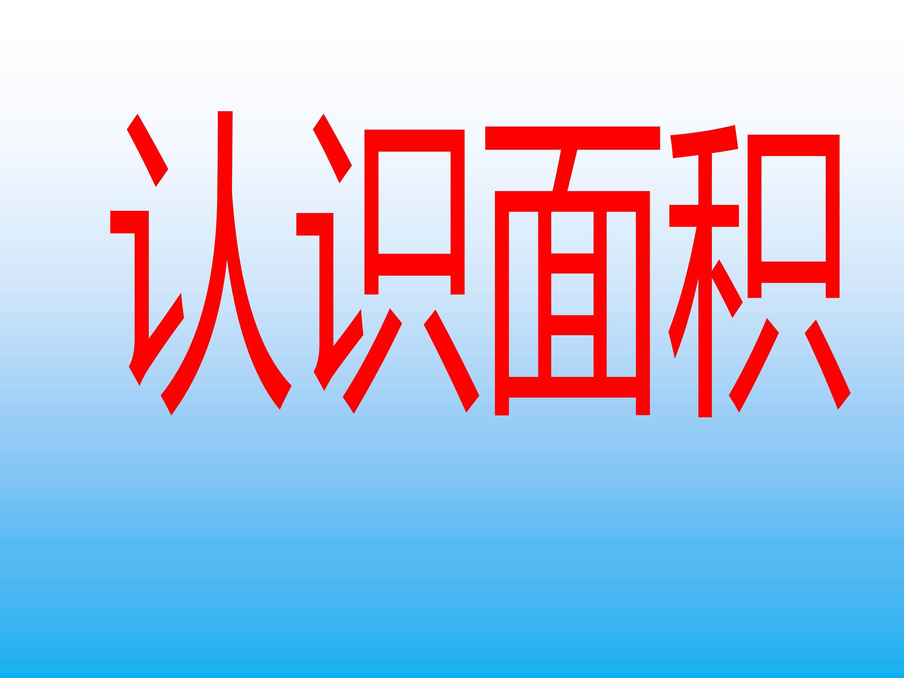 认识面积