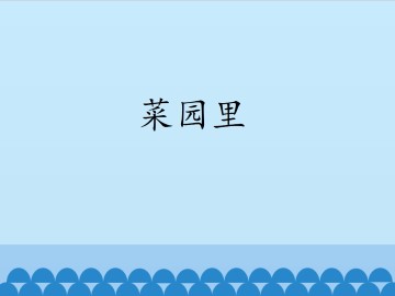 菜园里_课件1