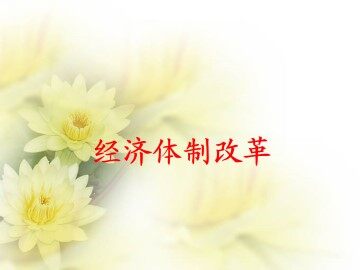 经济体制改革_课件1