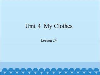 Unit 4  My Clothes Lesson 24_课件1