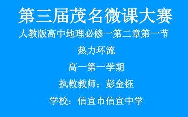 冷热不均引起的大气运动——热力环流