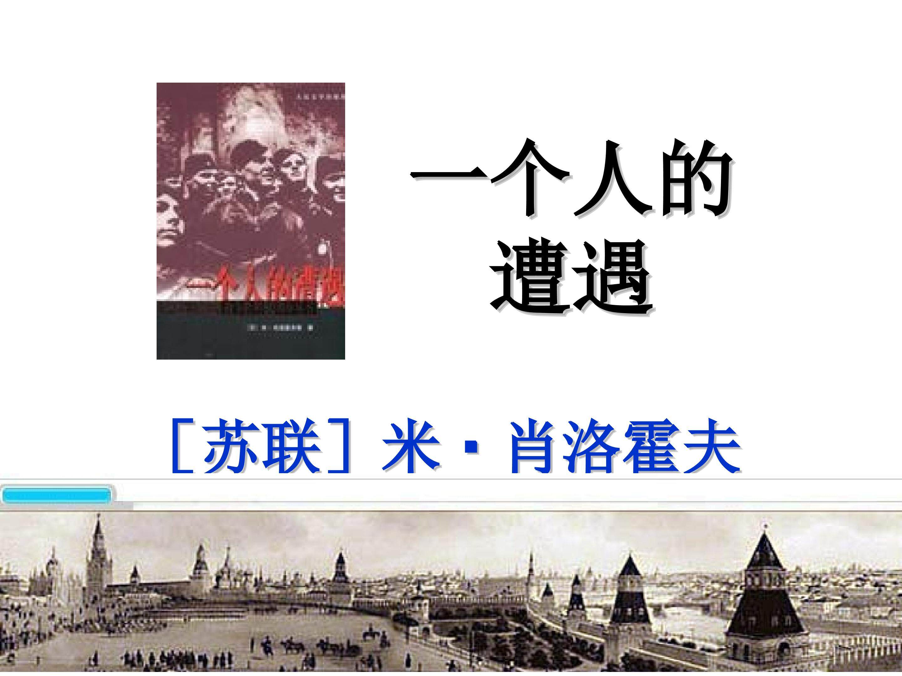 一个人的遭遇（节选）_课件2